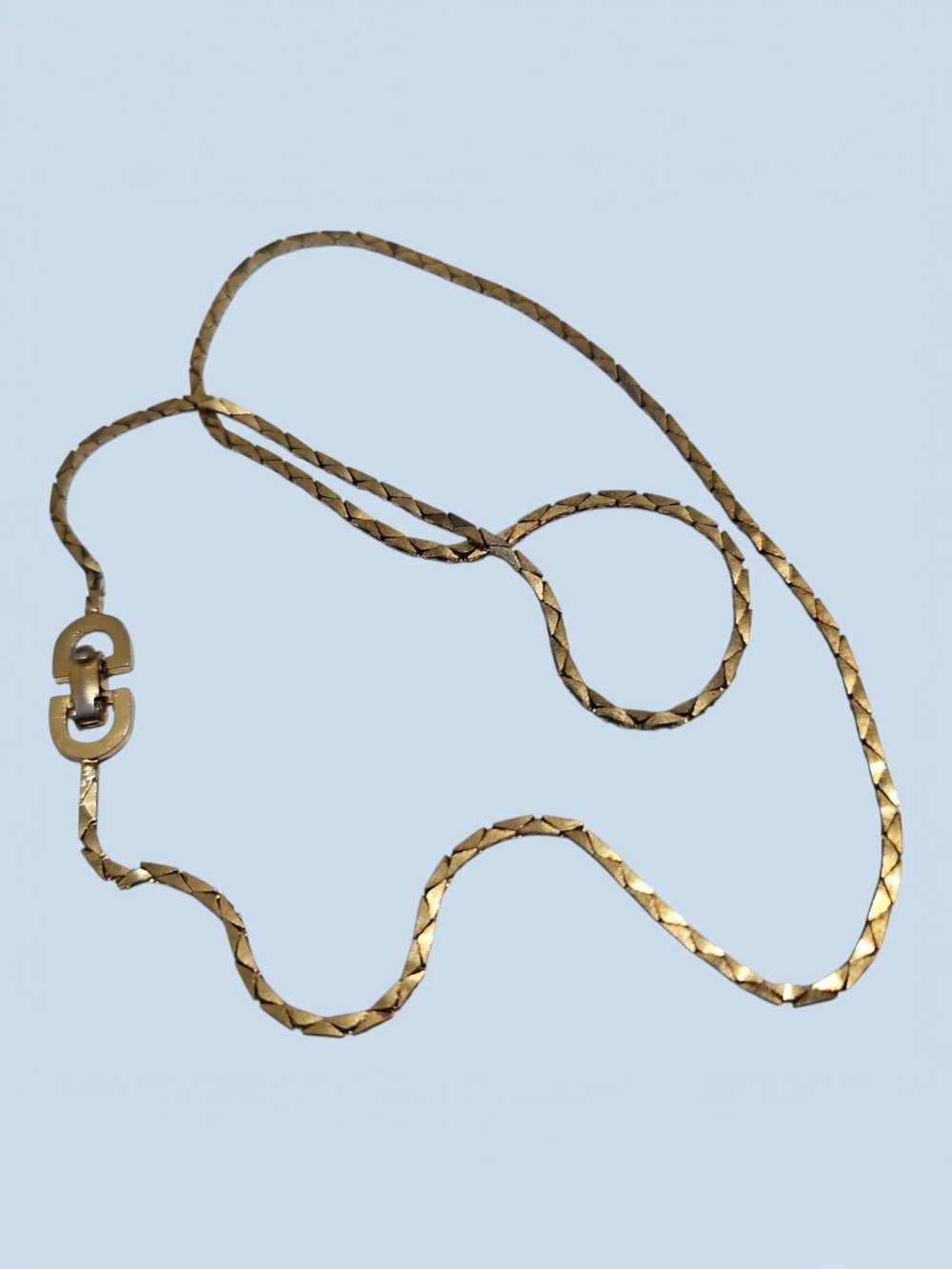 Christian Dior Vintage CD Triangle Link Chain - Picture 2 of 11
